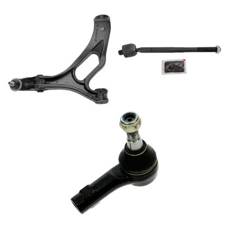 TRQ® - Front Driver Side Lower Control Arm with Ball Joint and Tie Rod End Kit