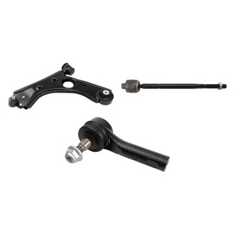 TRQ® - Front Driver Side Lower Control Arm with Ball Joint and Tie Rod End Kit