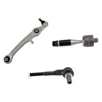 TRQ® - Front Driver Side Lower Control Arm with Ball Joint and Tie Rod End Kit