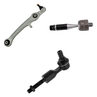 TRQ® - Front Driver Side Lower Control Arm with Ball Joint and Tie Rod End Kit