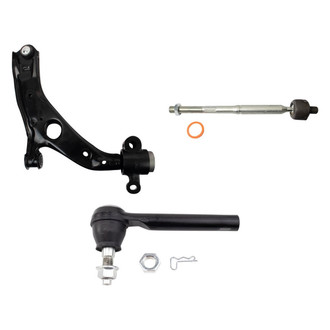 TRQ® - Front Driver Side Lower Control Arm with Ball Joint and Tie Rod End Kit