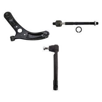 TRQ® - Front Driver Side Lower Control Arm with Ball Joint and Tie Rod End Kit