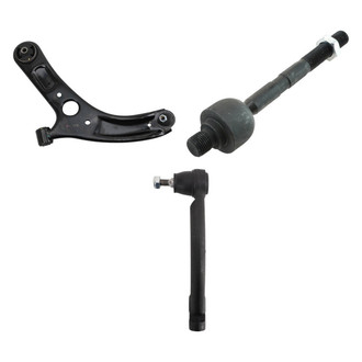 TRQ® - Front Driver Side Lower Control Arm with Ball Joint and Tie Rod End Kit