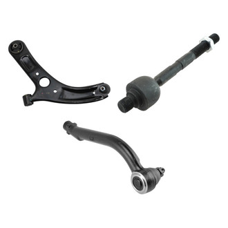 TRQ® - Front Driver Side Lower Control Arm with Ball Joint and Tie Rod End Kit