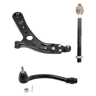 TRQ® - Front Driver Side Lower Control Arm with Ball Joint and Tie Rod End Kit
