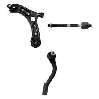 TRQ® - Front Driver Side Lower Control Arm with Ball Joint and Tie Rod End Kit