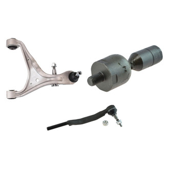 TRQ® - Front Driver Side Lower Control Arm with Ball Joint and Tie Rod End Kit