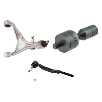 TRQ® - Front Driver Side Lower Control Arm with Ball Joint and Tie Rod End Kit