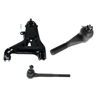 TRQ® - Front Driver Side Lower Control Arm with Ball Joint and Tie Rod End Kit