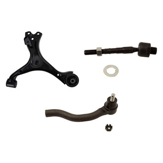 TRQ® - Front Driver Side Lower Control Arm and Tie Rod End Kit