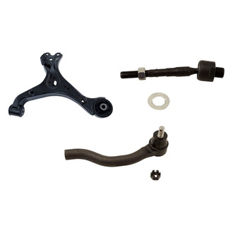 TRQ® - Front Driver Side Lower Control Arm and Tie Rod End Kit