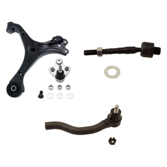 TRQ® - Front Driver Side Lower Control Arm and Tie Rod End Kit