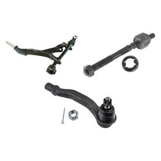 TRQ® - Front Driver Side Lower Control Arm and Tie Rod End Kit