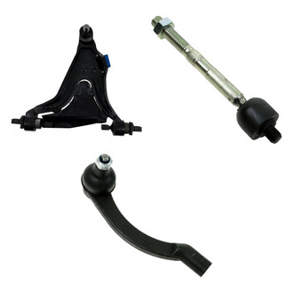 TRQ® - Front Driver Side Lower Control Arm with Ball Joint and Tie Rod End Kit