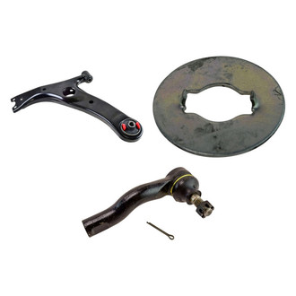 TRQ® - Front Driver Side Lower Control Arm and Tie Rod End Kit