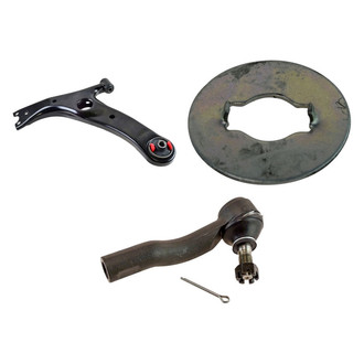 TRQ® - Front Driver Side Lower Control Arm and Tie Rod End Kit
