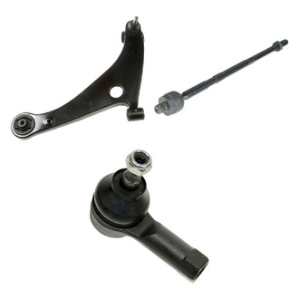TRQ® - Front Driver Side Lower Control Arm with Ball Joint and Tie Rod End Kit