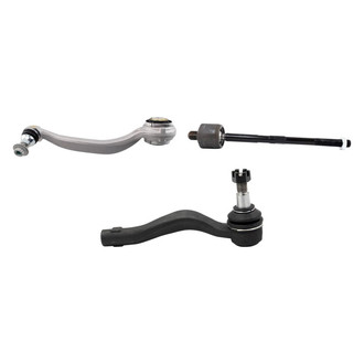 TRQ® - Front Driver Side Lower Control Arm with Ball Joint and Tie Rod End Kit