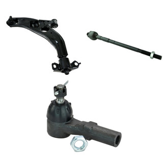 TRQ® - Front Driver Side Lower Control Arm with Ball Joint and Tie Rod End Kit