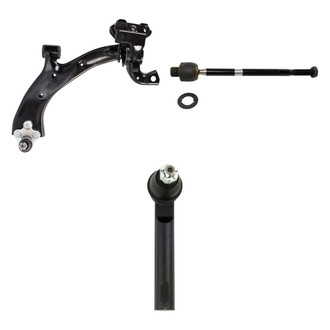 TRQ® - Front Driver Side Lower Control Arm with Ball Joint and Tie Rod End Kit