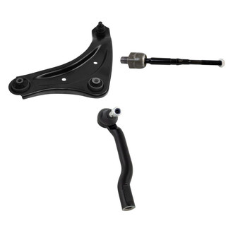 TRQ® - Front Driver Side Lower Control Arm with Ball Joint and Tie Rod End Kit