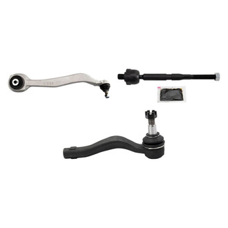 TRQ® - Front Driver Side Lower Control Arm with Ball Joint and Tie Rod End Kit
