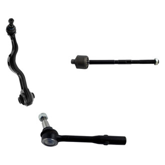 TRQ® - Front Driver Side Lower Control Arm with Ball Joint and Tie Rod End Kit