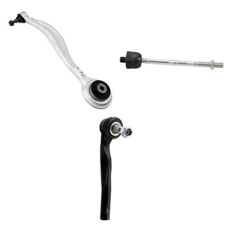 TRQ® - Front Driver Side Lower Control Arm with Ball Joint and Tie Rod End Kit