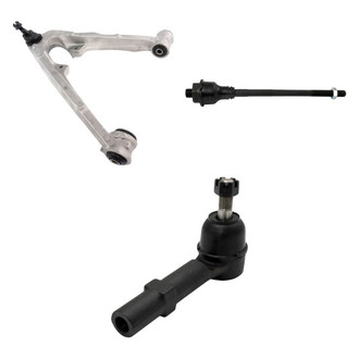 TRQ® - Front Driver Side Lower Control Arm with Ball Joint and Tie Rod End Kit