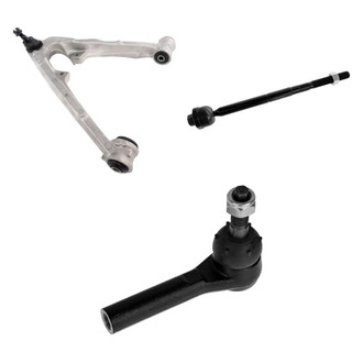 TRQ® - Front Driver Side Lower Control Arm with Ball Joint and Tie Rod End Kit