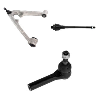 TRQ® - Front Driver Side Lower Control Arm with Ball Joint and Tie Rod End Kit