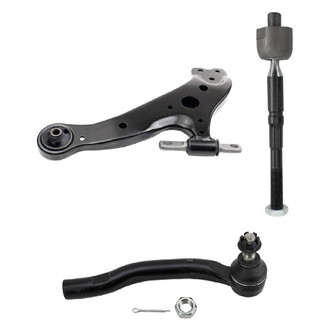 TRQ® - Front Driver Side Lower Control Arm and Tie Rod End Kit