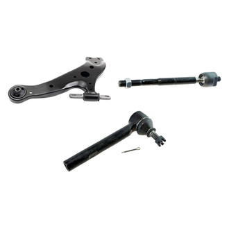 TRQ® - Front Driver Side Lower Control Arm and Tie Rod End Kit