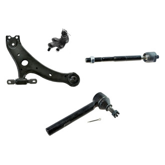 TRQ® - Front Driver Side Lower Control Arm with Ball Joint and Tie Rod End Kit