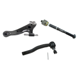 TRQ® - Front Driver Side Lower Control Arm and Tie Rod End Kit