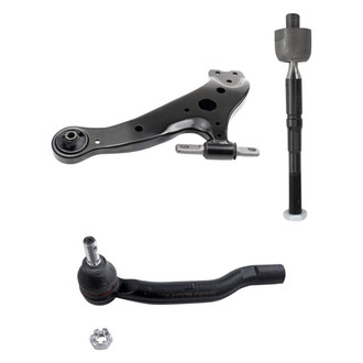 TRQ® - Front Driver Side Lower Control Arm and Tie Rod End Kit