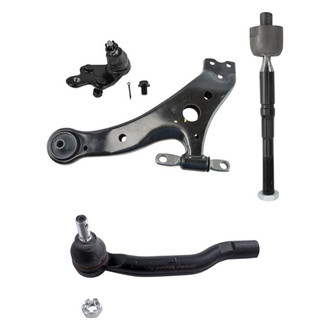 TRQ® - Front Driver Side Lower Control Arm and Tie Rod End Kit