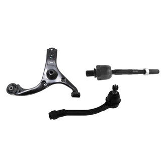 TRQ® - Front Driver Side Lower Control Arm and Tie Rod End Kit