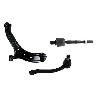 TRQ® - Front Driver Side Lower Control Arm with Ball Joint and Tie Rod End Kit