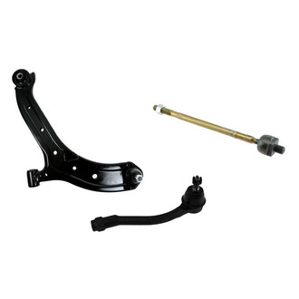 TRQ® - Front Driver Side Lower Control Arm with Ball Joint and Tie Rod End Kit