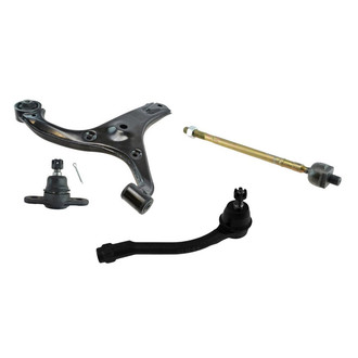 TRQ® - Front Driver Side Lower Control Arm and Tie Rod End Kit