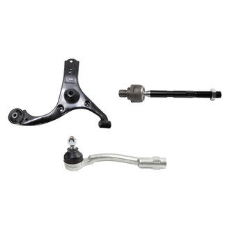 TRQ® - Front Driver Side Lower Control Arm and Tie Rod End Kit