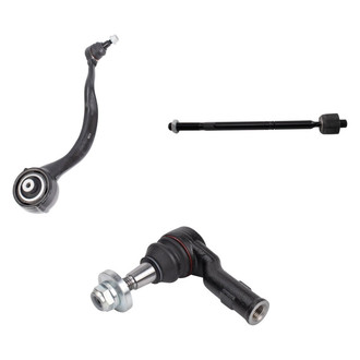 TRQ® - Front Driver Side Lower Control Arm with Ball Joint and Tie Rod End Kit