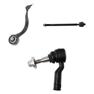 TRQ® - Front Driver Side Lower Control Arm with Ball Joint and Tie Rod End Kit