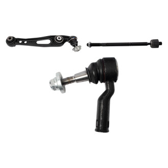 TRQ® - Front Driver Side Lower Control Arm with Ball Joint and Tie Rod End Kit