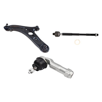 TRQ® - Front Driver Side Lower Control Arm with Ball Joint and Tie Rod End Kit