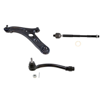 TRQ® - Front Driver Side Lower Control Arm with Ball Joint and Tie Rod End Kit