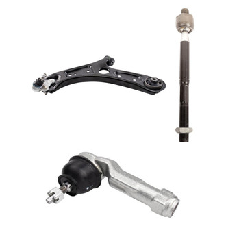 TRQ® - Front Driver Side Lower Control Arm with Ball Joint and Tie Rod End Kit