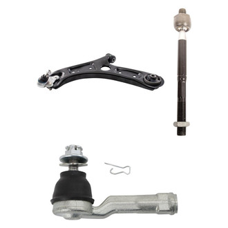 TRQ® - Front Driver Side Lower Control Arm with Ball Joint and Tie Rod End Kit