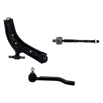 TRQ® - Front Driver Side Lower Control Arm with Ball Joint and Tie Rod End Kit